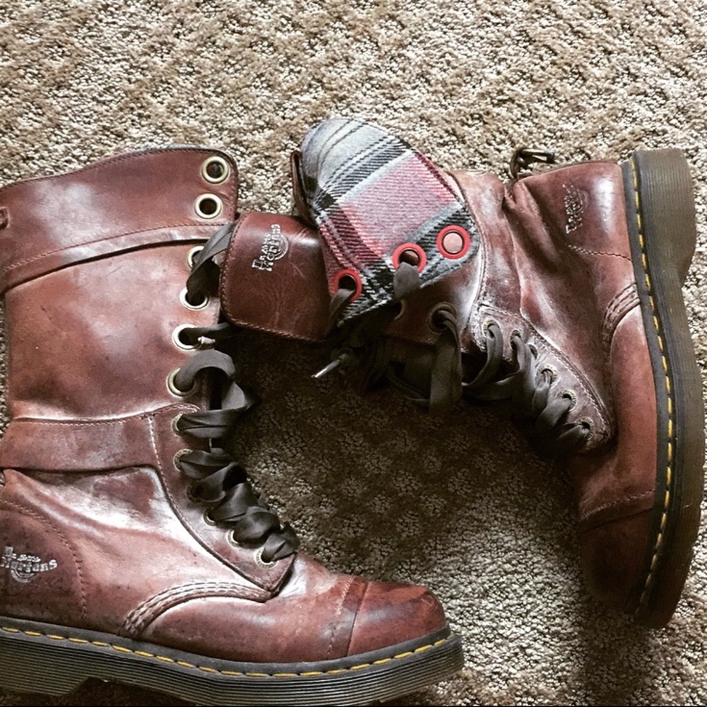 Dr. Martens ribboned boots
